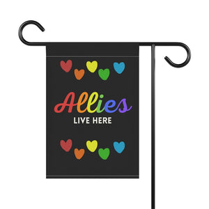 LBGT Rainbow Ally Garden Flag Everyone is welcome here Hate Has No Home Here Love is Love Flag Allies Live Here Garden Banner Home Decor