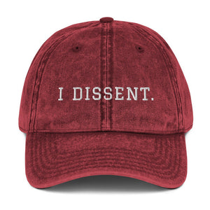 I Dissent Vintage Dad Hat Notorious RBG Hat Pro Choice Hat Feminist Hat Protect Roe Cotton Twill Cap Roe V Wade Hat Feminist Gift