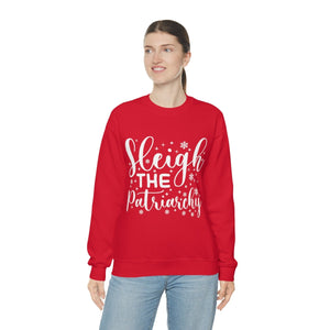 Sleigh the Patriarchy Feminist Christmas Sweater Ugly Christmas Sweatshirt  Feminist Sweatshirt Feminist Sweater Smash the Patriarchy