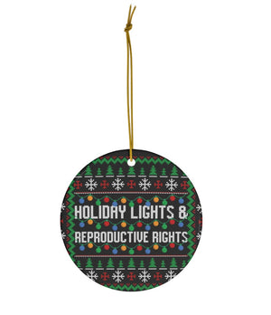 Santa is Pro Choice Reproductive Rights Ornament Feminist Christmas Ornament Pro Choice Feminist Ornament Womens Rights Holiday Decor