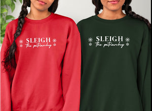 Sleigh the Patriarchy Vintage Feminist Christmas Sweater Feminist Sweatshirt Feminist Shirt Equality Shirt Womens Rights Shirt Ugly Sweater